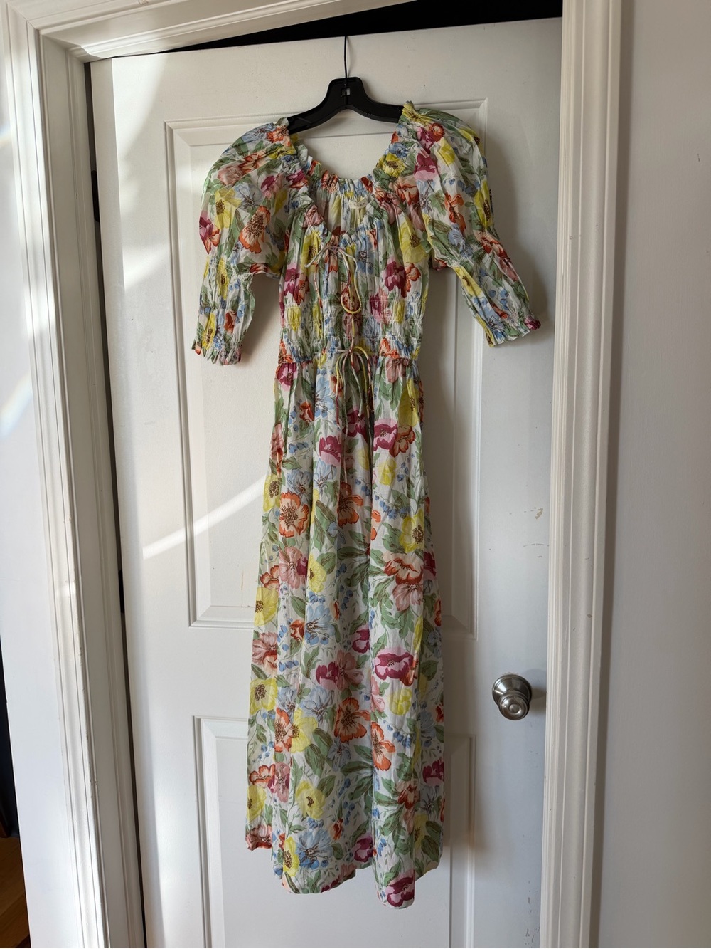 DÔEN Ischia floral-print midi dress